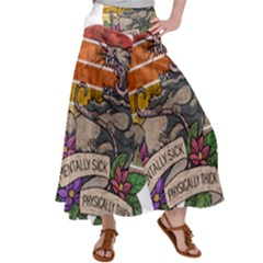 Possum - Mentally Sick Physically Thick Satin Palazzo Pants by Valentinaart