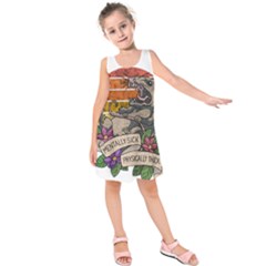 Possum - Mentally Sick Physically Thick Kids  Sleeveless Dress by Valentinaart