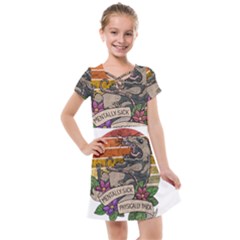 Possum - Mentally Sick Physically Thick Kids  Cross Web Dress by Valentinaart