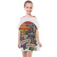 Possum - Mentally Sick Physically Thick Kids  One Piece Chiffon Dress by Valentinaart