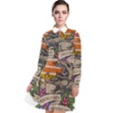 Possum - Mentally Sick Physically Thick Long Sleeve Chiffon Shirt Dress View1