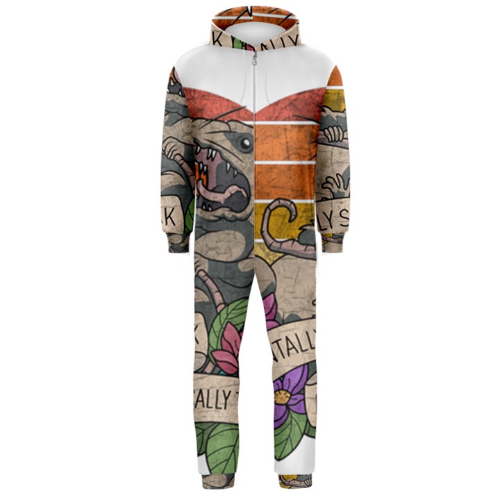 Possum - Mentally Sick Physically Thick Hooded Jumpsuit (Men) 