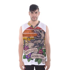 Possum - Mentally Sick Physically Thick Men s Basketball Tank Top by Valentinaart