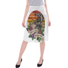 Possum - Mentally Sick Physically Thick Midi Beach Skirt by Valentinaart