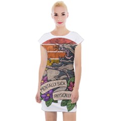 Possum - Mentally Sick Physically Thick Cap Sleeve Bodycon Dress by Valentinaart