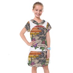 Possum - Mentally Sick Physically Thick Kids  Drop Waist Dress by Valentinaart