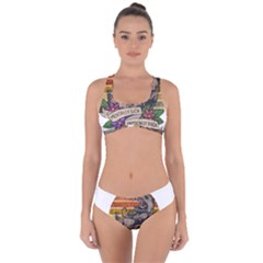 Possum - Mentally Sick Physically Thick Criss Cross Bikini Set by Valentinaart