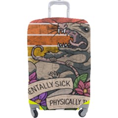 Possum - Mentally Sick Physically Thick Luggage Cover (large) by Valentinaart