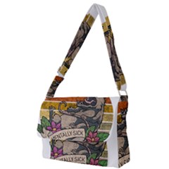 Possum - Mentally Sick Physically Thick Full Print Messenger Bag (s) by Valentinaart