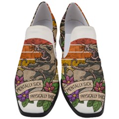 Possum - Mentally Sick Physically Thick Women Slip On Heel Loafers by Valentinaart