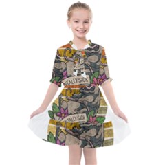 Possum - Mentally Sick Physically Thick Kids  All Frills Chiffon Dress by Valentinaart