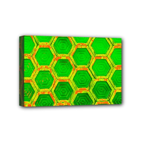 Hexagon Windows Mini Canvas 6  X 4  (stretched) by essentialimage