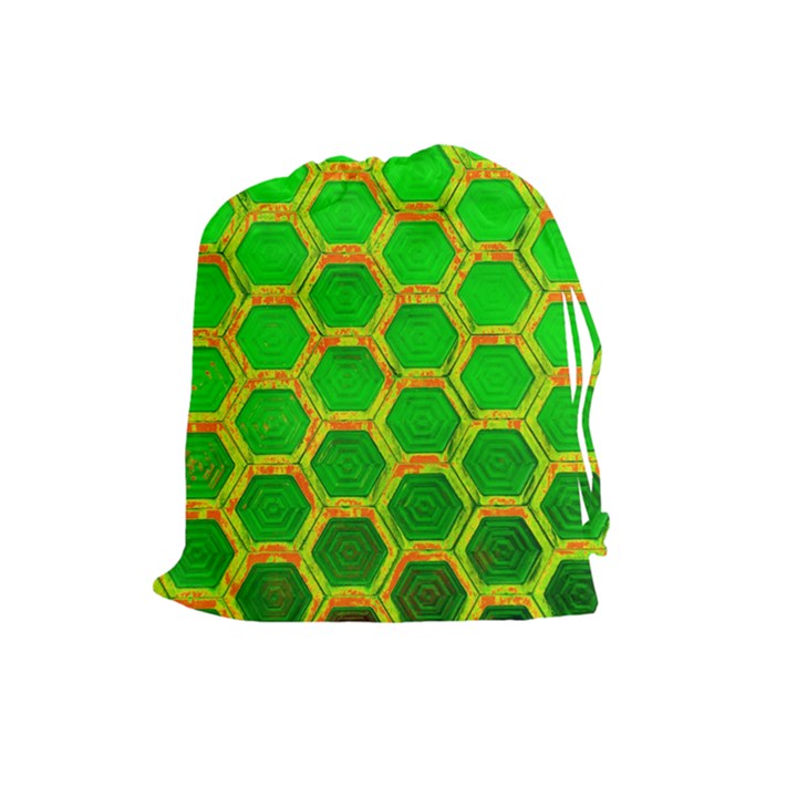 Hexagon Windows Drawstring Pouch (Large)