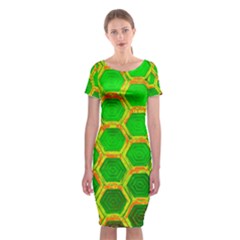 Hexagon Windows Classic Short Sleeve Midi Dress by essentialimage