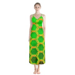 Hexagon Windows Button Up Chiffon Maxi Dress by essentialimage