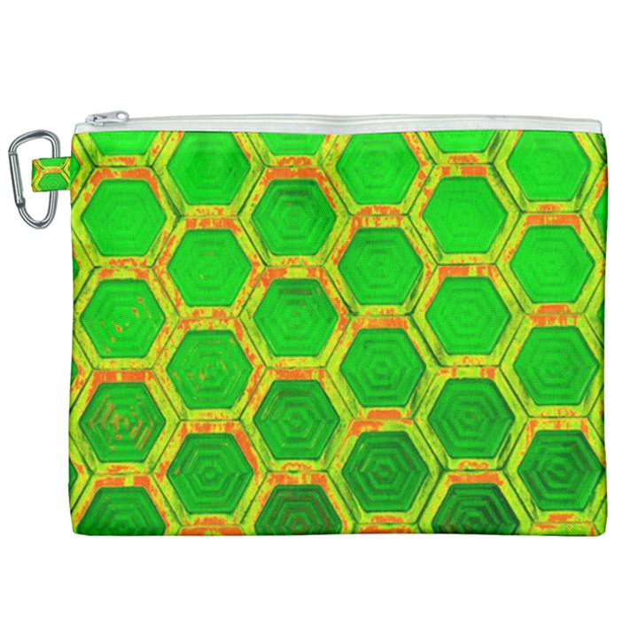 Hexagon Windows Canvas Cosmetic Bag (XXL)