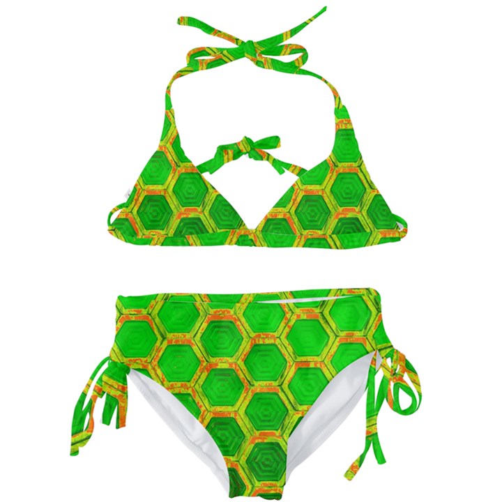 Hexagon Windows Kids  Classic Bikini Set