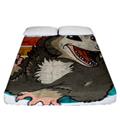 Possum - Be Urself Fitted Sheet (queen Size) by Valentinaart