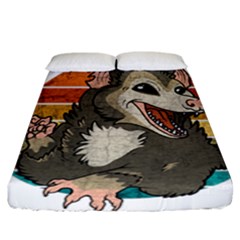 Possum - Be Urself Fitted Sheet (california King Size) by Valentinaart