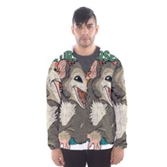 Possum - Be Urself Men s Hooded Windbreaker by Valentinaart