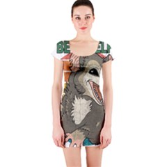 Possum - Be Urself Short Sleeve Bodycon Dress by Valentinaart