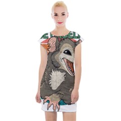 Possum - Be Urself Cap Sleeve Bodycon Dress by Valentinaart