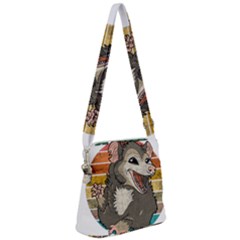 Possum - Be Urself Zipper Messenger Bag by Valentinaart