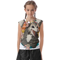 Possum - Be Urself Kids  Raglan Cap Sleeve Tee by Valentinaart