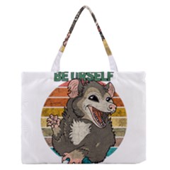 Possum - Be Urself Zipper Medium Tote Bag by Valentinaart