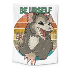 Possum - Be Urself Medium Tapestry by Valentinaart