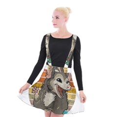 Possum - Be Urself Suspender Skater Skirt by Valentinaart