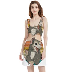 Possum - Be Urself Velvet Cutout Dress by Valentinaart