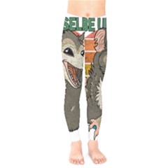 Possum - Be Urself Kids  Leggings by Valentinaart