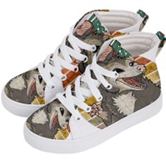 Possum - Be Urself Kids  Hi-top Skate Sneakers by Valentinaart