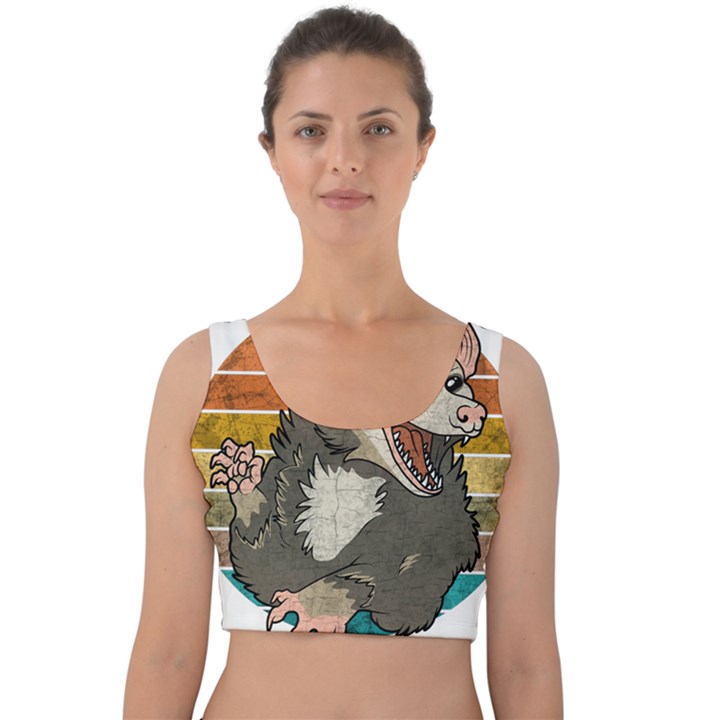 Possum - Be Urself Velvet Crop Top