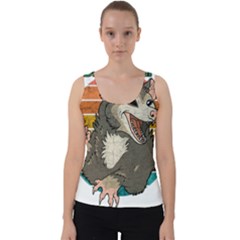 Possum - Be Urself Velvet Tank Top by Valentinaart