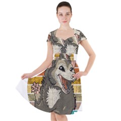 Possum - Be Urself Cap Sleeve Midi Dress by Valentinaart