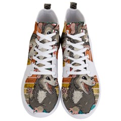 Possum - Be Urself Men s Lightweight High Top Sneakers by Valentinaart