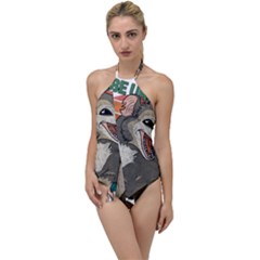 Possum - Be Urself Go With The Flow One Piece Swimsuit by Valentinaart