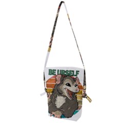 Possum - Be Urself Folding Shoulder Bag by Valentinaart