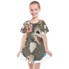 Possum - Be Urself Kids  Smock Dress by Valentinaart