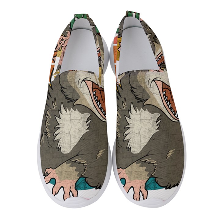 Possum - Be Urself Women s Slip On Sneakers