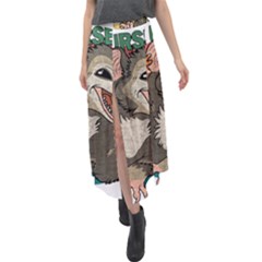 Possum - Be Urself Velour Split Maxi Skirt by Valentinaart