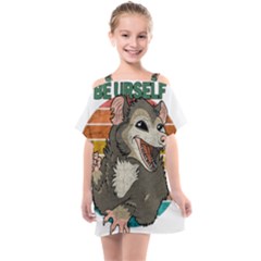 Possum - Be Urself Kids  One Piece Chiffon Dress by Valentinaart