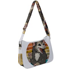 Possum - Be Urself Zip Up Shoulder Bag by Valentinaart