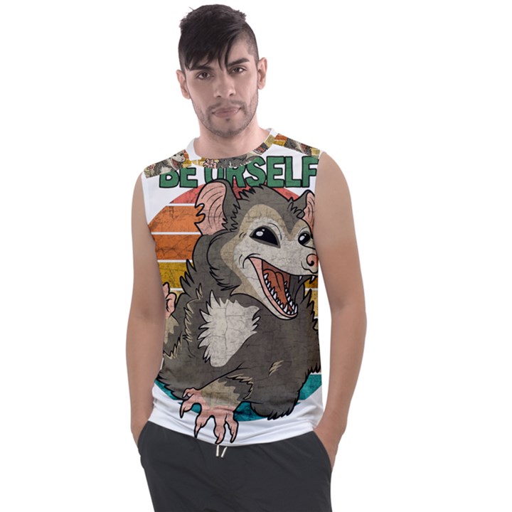 Possum - Be Urself Men s Regular Tank Top