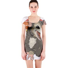 Possum  Short Sleeve Bodycon Dress by Valentinaart