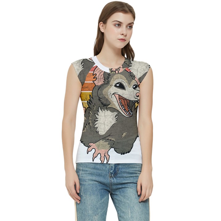 Possum  Women s Raglan Cap Sleeve Tee