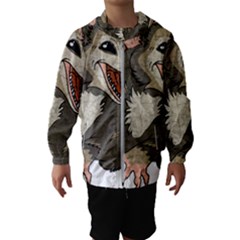 Possum  Kids  Hooded Windbreaker by Valentinaart