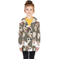 Possum  Kids  Double Breasted Button Coat by Valentinaart